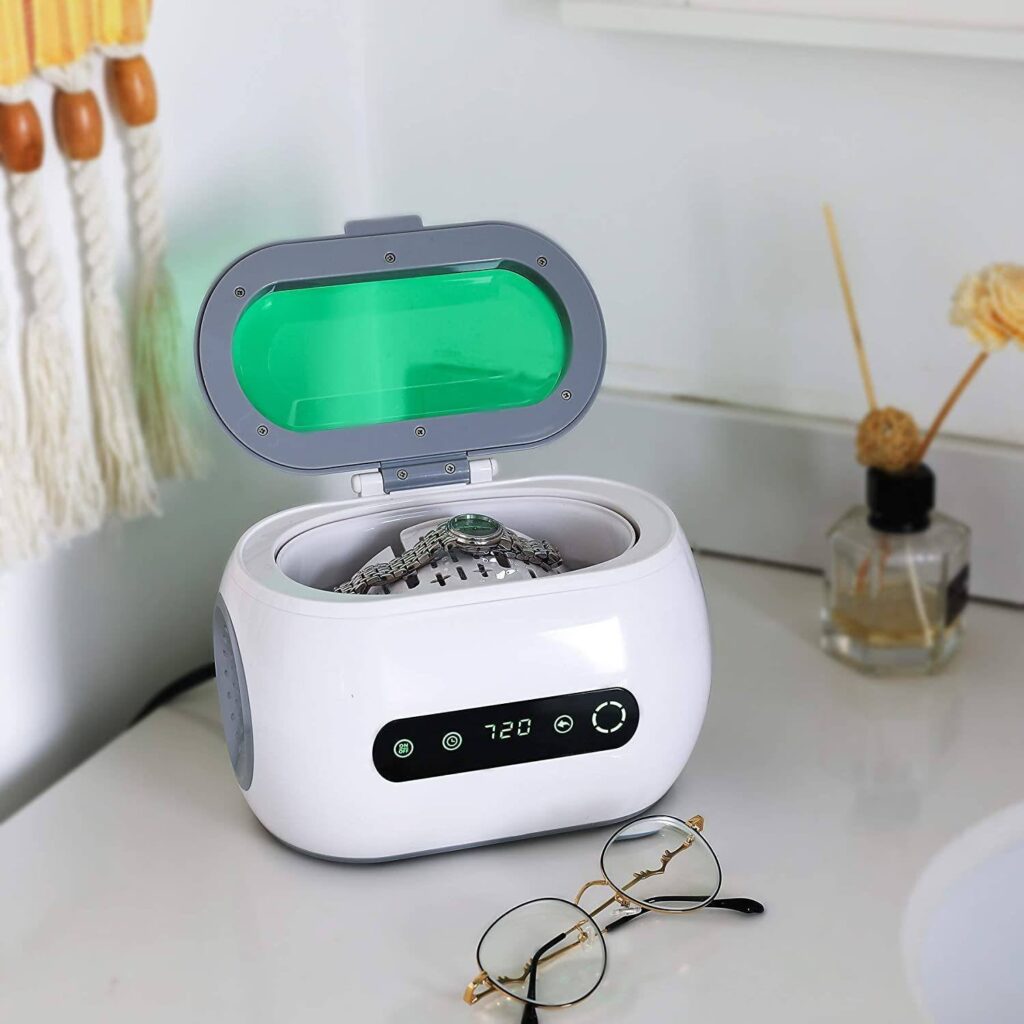 CO-Z Ultrasonic Jewelry Cleaner, 600 mL Touch Screen Electric Mini Ultrasound Cleaner